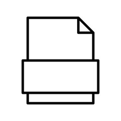 Filing Box line icon