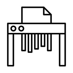 Paper Shredder line icon