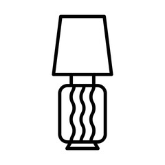 Table Lamp line icon