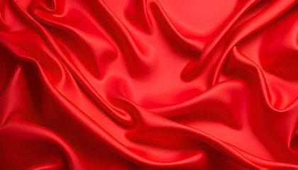 Obraz premium red luxury 3d silk background