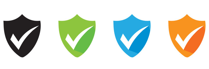 sheild icon vector set use for web ui or app