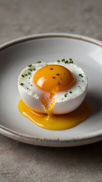 fried egg on a plate