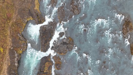 Beautiful waterfall from above