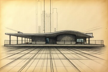 Blueprint House Plan Drawing