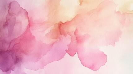 Fototapeta premium Ethereal Watercolor Splendor - Perfect for Wedding and Handmade Brand Backgrounds