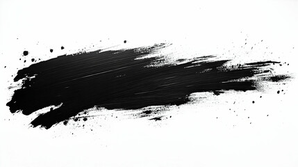 Black Brush Stroke Abstract Background