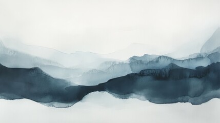 Serene Watercolor Gradient Washes for Organic Minimalist Designs