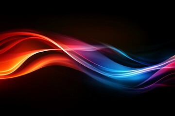 Soft glowing light effects on dark background