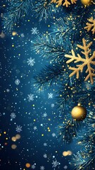 christmas background with christmas tree