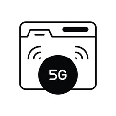 5g Website vector icon