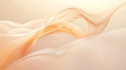 Obraz premium Light peach background with smoke fog and a soft light shining through