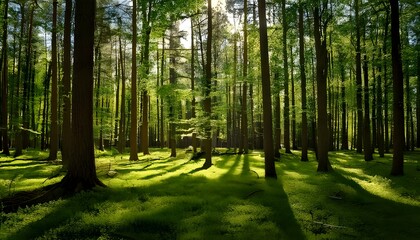 Obraz premium Morning in the forest