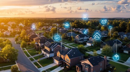 Smart Homes in a Connected Neighborhood