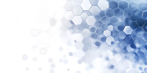 Gray and blue gradient with hexagonal patterns for technology and finance.