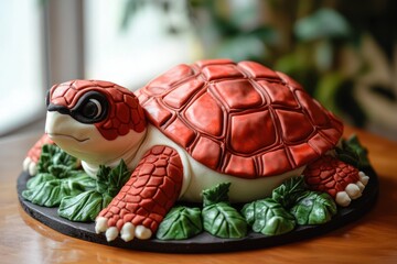 My red turtle cake