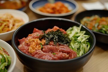 Raw beef sashimi Korean style