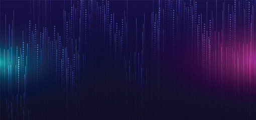 Digital technology speed connect blue green background, cyber nano information, abstract communication, innovation future tech data, internet network connection, Ai big data, line dot illustration