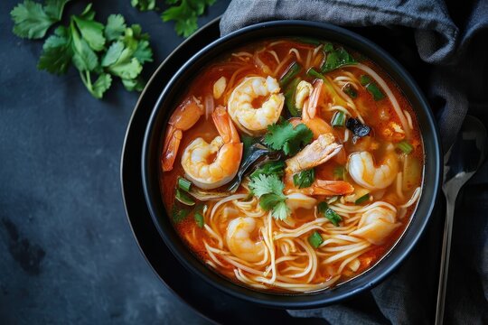 Spicy seafood noodle broth jjamppong