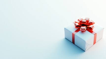 Obraz premium Discover the elegance of a gift box adorned with intricate ribbon details for every occasion