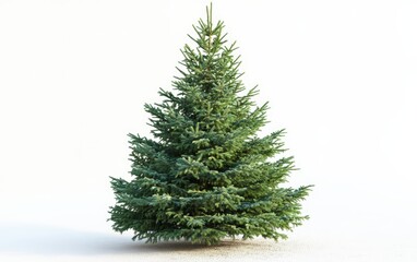 christmas tree professional stock photo on white background