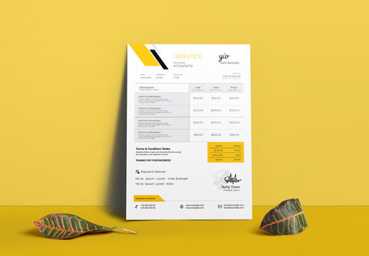 Minimal Creative Invoice