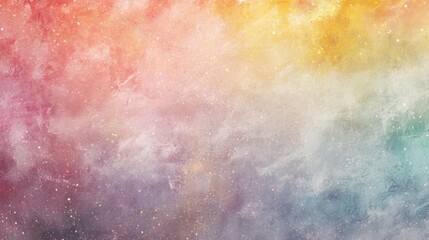Obraz premium soft rainbow texture with sparkles, seamless background, pastel hues, gentle glow, minimalistic design, ethereal feel, dreamy look