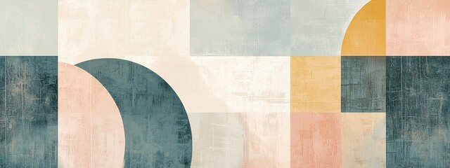 background of geometric shapes. Selective focus