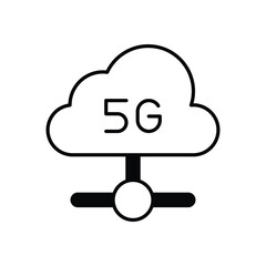 Cloud Computer vector icon