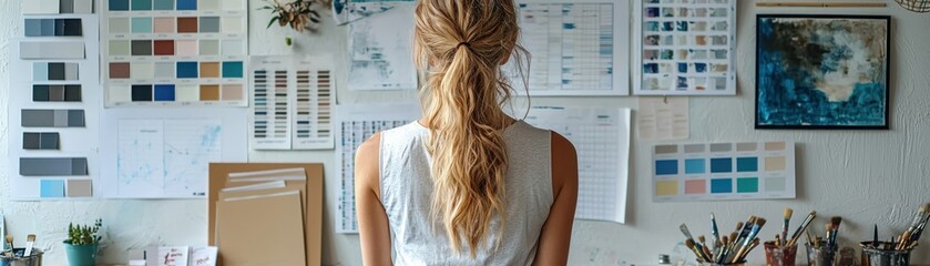 Interior designer matches paint samples to wall colors for stunning home transformations