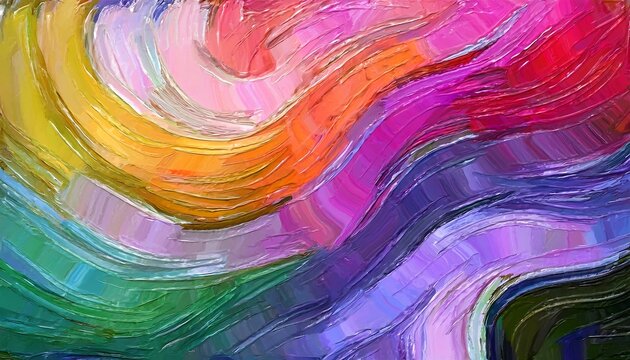 Design with acrylic paint effect