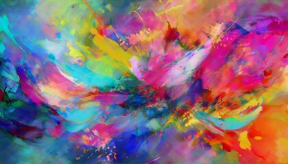 Design with tempera paint effect