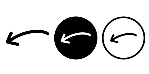 Arrows vectors icon set