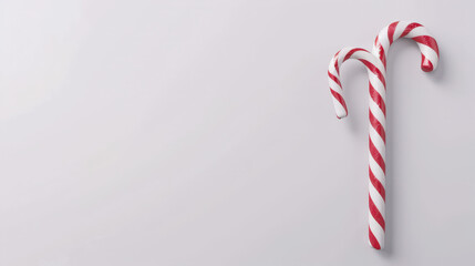 christmas candy cane isolated on white