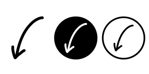 Arrows vectors icon set