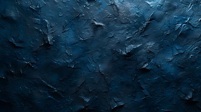 Rough texture on a dark blue background gradually falling into black AI generated illustration