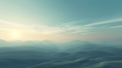 Fototapeta premium Simple background featuring a cinematic panorama AI generated illustration