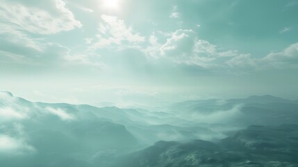 Fototapeta premium Simple background featuring a cinematic panorama AI generated illustration