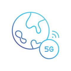 5g Globe vector icon
