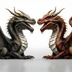 dragon with white background