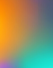Abstract Gradient Background in Orange, Green,