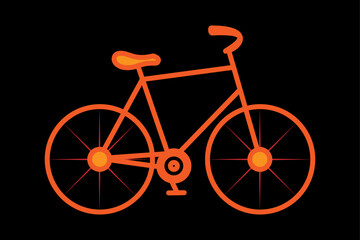 Fototapeta premium Vector drawing of a vintage retro cycle
