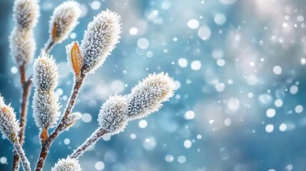 Fototapeta premium Beautiful winter outdoor illustration