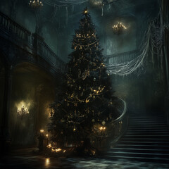 Christmas at the Gothic Mansion.