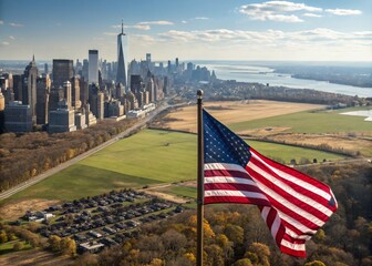 Naklejka premium Exploring the US Political Division: Visual Representation of Partisan Divide, Social Conflict, and National Tension in a Democracy