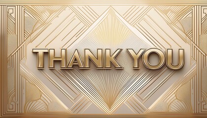 アートデコ風のメッセージカードart deco style message card © NAO
