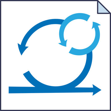 AgileTaskCard concept with iterative cycle arrows symbolizing continuous improvement.