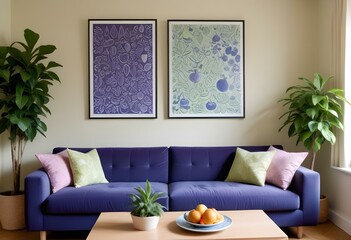 Modern purple interior