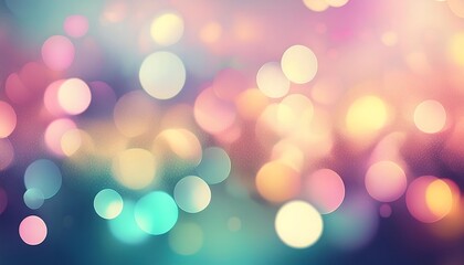 Fototapeta premium Bokeh effect with pastel colors