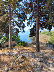 Parga town on the seashore of Ionian Sea, Greece