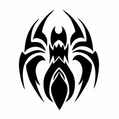 illustration vector graphic of design tribal art abstract spider tattoo